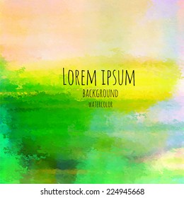 watercolor picturesque colorful green succulent background
