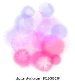 Watercolor pink background