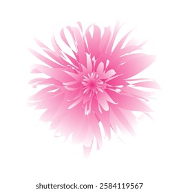 Watercolor Pink Flower. Vector illustration of pink flower, eps 10