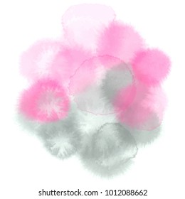 Watercolor pink grey background