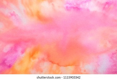 watercolor pink red background 