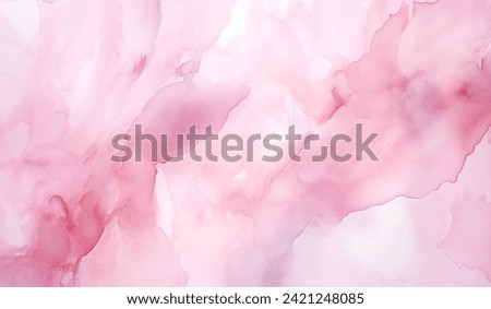 Watercolor pink vector background, vibrant and whimsical watercolor abstract background. Soft, flowing colors, delicate texture adds a touch of sophistication. Perfect for websites, invitations