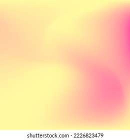 Watercolor Pink Yellow Neon Sunset Swirl Gradient Mesh. Vibrant Red Sunrise Warm Pastel Background. Curve Flow Trendy Color Smooth Surface. Fluid Bright Liquid Orange Peach Gradient Backdrop.