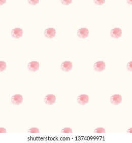 watercolor polka dot seamless, pattern background can use for design, vector.
