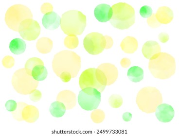 Fondo de Imagen de menta amarillo verde de lunares de acuarela