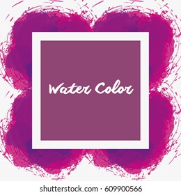 watercolor purple emblem decorative art