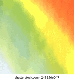 Watercolor rainbow background. Vector illustration. Watercolor.