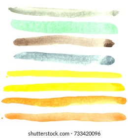 Watercolor rainbow stripes