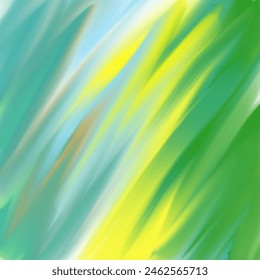 watercolor random pattern green yellow and blue