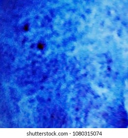 Watercolor realistic vector background Painted with paint or ink paper Blue blurred abstract background for creative design EPS10
