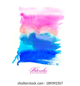 Watercolor. Rectangle. Gradient. Bright colors.