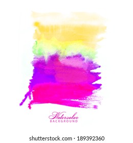 Watercolor. Rectangle. Gradient. Bright colors.