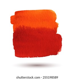 watercolor red, orange abstract background