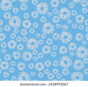 Patrón sin fisuras del reino romántico de la acuarela con flores del jardín. Vintage primavera o verano patrón floral. Patrón sin costuras de flores. Arte botánico. Conjunto floral de boda. Diseño botánico de acuarela.