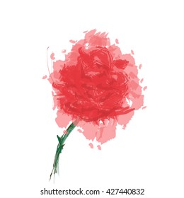 Watercolor rose