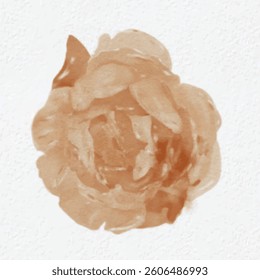 Watercolor Rose Vintage Illustration 1