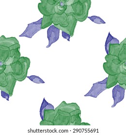 watercolor rosehip seamless pattern, vector eps 8