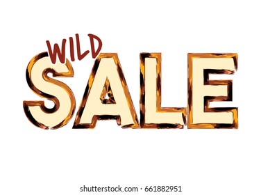 Watercolor "Sale" design template. Vector illustration.