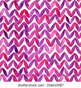 Watercolor seamless abstract pattern on white background. Knitted background.Vector illustration.