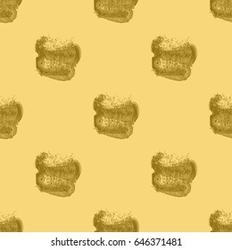 Watercolor seamless background with eddy twister clouds. Hand drawn splatter background texture with watercolor blots effect.