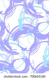 Watercolor seamless circles pattern hand painted . Vector illustration , fabric swatch ,wrapping paper.