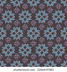 Watercolor seamless Embroidery Vector Patterns