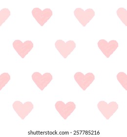 watercolor seamless heart pattern