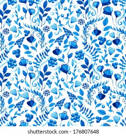 Watercolor seamless pattern
