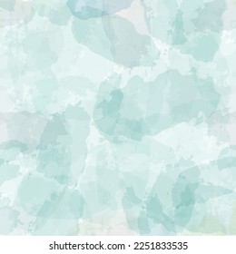 Watercolor seamless pattern, blue green colours  print, tie dye pastel spring background