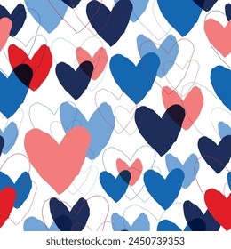Watercolor seamless pattern, clover leaves, bright rainbow, heart in the colors of the Irish flag on a white background.  Transparent Love Orange Romantic Wedding Background.  - Powered by Shutterstock - Get 15% off with code: PIKWIZARD15