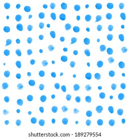 Watercolor seamless pattern. Color circles.