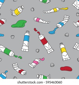 Watercolor Seamless Pattern colorful gray