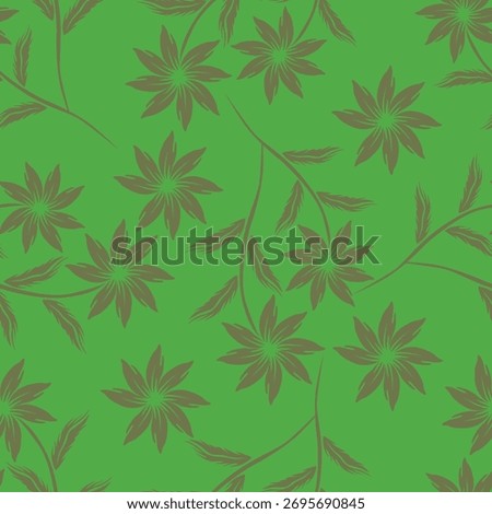 Watercolor seamless pattern with garden flowers. Vintage spring or summer floral pattern. Flower seamless pattern. Botanical art. Wedding floral