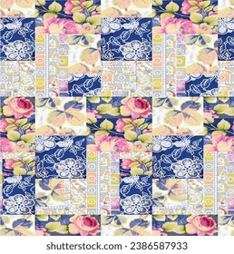 Watercolor seamless pattern of light flowers. Beautiful print for decoration of textiles and design