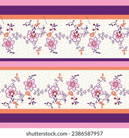 Watercolor seamless pattern of light flowers. Beautiful print for decoration of textiles and design