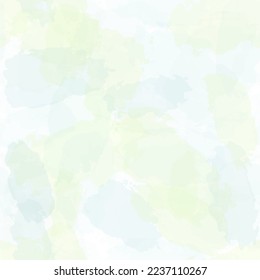 Watercolor seamless pattern, light green and rainbow colors girly print, tie dye pastel spring background