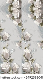 Watercolor seamless pattern with palms in modern style. Watercolor botanical design. Tropical color print. Exotic tropical palm tree.