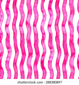 Patrón transparente de color de agua, tiras verticales rosas. Fondo de dibujo manual, textura. Para bodas, pascua, moda, madre, día lindo, página web, tela, papel pintado.