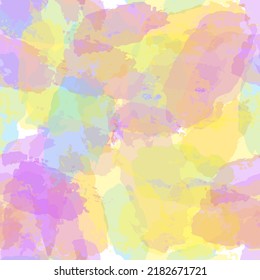 watercolor seamless pattern, rainbow colors girly print, artistic pastel background