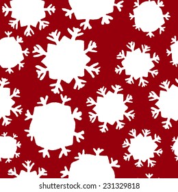 watercolor seamless pattern with snowflake