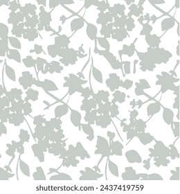 Watercolor seamless pattern with spring floral bouquets. Vintage botanical illustration. Elegant decoration for any kind of a design. Fashion print with colorful abstract flowers. Watercolor texture.