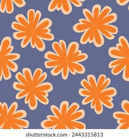 Patrón sin fisuras de acuarela con ramos de flores de primavera. Vintage ilustración botánica. Decoración elegante para cualquier tipo de diseño. Estampado de moda con flores abstractas coloridas
