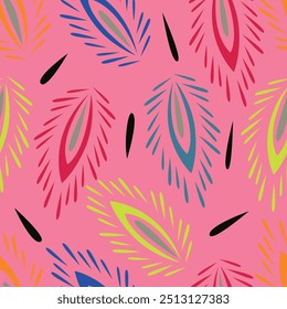 Watercolor seamless pattern with spring floral bouquets. Vintage botanical illustration. Elegant decoration for any kind of a design. Fashion print with colorful abstract flowers.