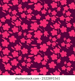 Padrão de aquarela sem costura com buquês floral de primavera. Ilustração botânica vintage. Elegante decoração para qualquer tipo de design. Impressão de moda com flores abstratas coloridas. Textura aquarela
