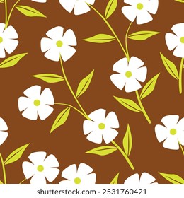 Padrão de aquarela sem costura com buquês floral de primavera. Ilustração botânica vintage. Elegante decoração para qualquer tipo de design. Impressão de moda com flores abstratas coloridas. Textura aquarela.