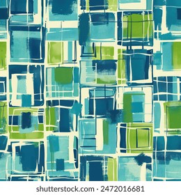 Watercolor Seamless Pattern with  Squares.  Design element for sale banners, posters, labels, and gift wrapping paper.