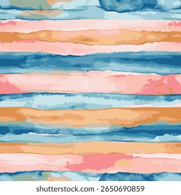 watercolor seamless pattern with stripes of watercolor. bright hand painted stripes. abstract stripes design. bright spring background. modern painting for wedding decor, textile