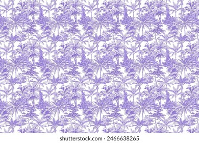 Watercolor seamless pattern. Summer tropical palm trees background. Jungle watercolour print