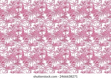 Watercolor seamless pattern. Summer tropical palm trees background. Jungle watercolour print