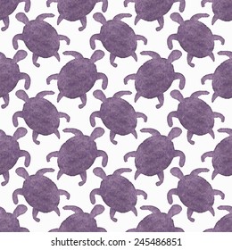 Watercolor seamless pattern with turtles on the white background, aquarelle.Vector illustration. Hand-drawn decorative element useful for invitations, scrapbooking, design. Native american stylization